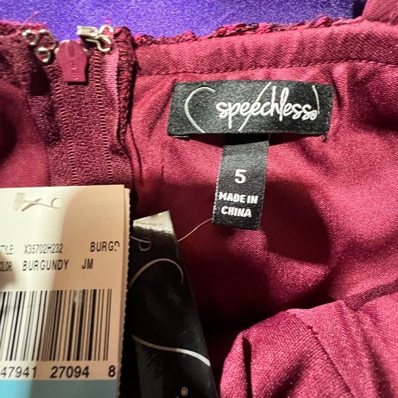 NEW📌Sexy Burgundy Infinity Beaded Cutout Sequin Lace Chiffon Prom Gown - Picture 13 of 15